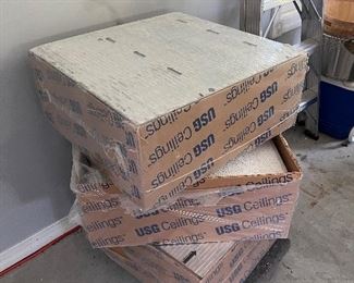 Brand new ceiling tile boxes 