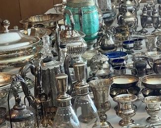 Sterling & silver plate