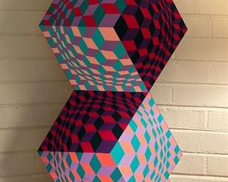 "KETTLES" SCULPTURE BY VICTOR VASARELY 