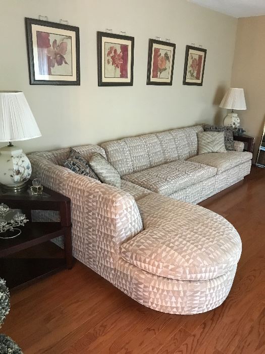Modern Two Piece Sectional Sofa