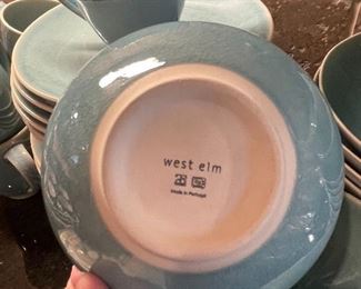 west elm  set of pretty dishes 