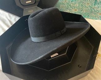  big quality cowboy hat -custom  - looking for cinderfella  on this one- comes w/ original box-  very high end on this hat 