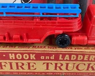 Marx Hook and Ladder Fire Truck with Box