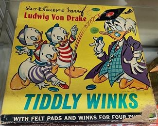 Ludwig Von Drake Tiddly Winks Game in Box