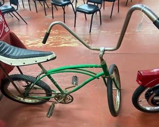 Vintage Green Sears Roebuck Muscle Bicycle