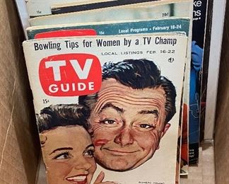 Box of Old TV Guides