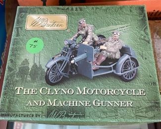Britains Clyno Motorcycle and Machine Gunner in Box
