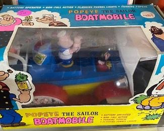 Popeye the Sailor Boatmobile in Box