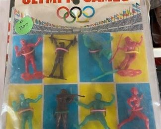 Olympic Games Plastic Figures on Original Card