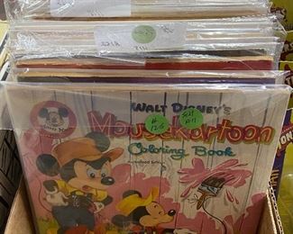 Numerous Vintage Coloring Books (Television, Western, Disney and more)