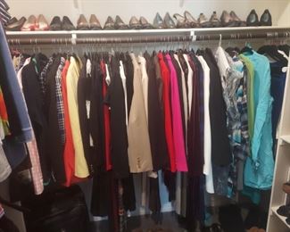 Many designer dresses and suits