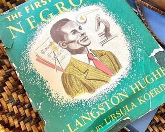 $250; RARE collector’s item, as is with tears in jacket; “The First Book of Negroes” by Langston Hughes