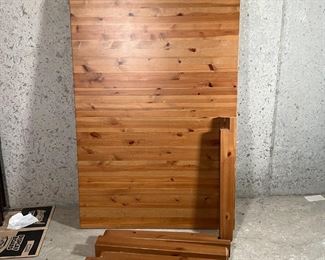 IKEA STORNAS DINING TABLE | Extendable table, having an antique / pine wood stain, with 4 removable legs; assembled h. 30 x 58 x 37 in.