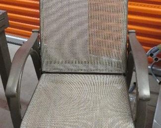 Set of six (6) outdoor patio chairs