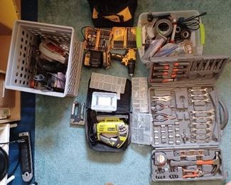 tools, drill, saw, hammer, home tool kit