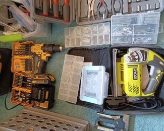 nails, screws, miscellaneous tools