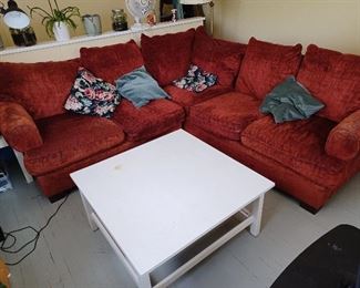 sectional sofa and ikea coffee table