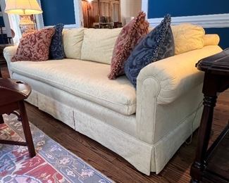 Beautiful yellow custom made sofa