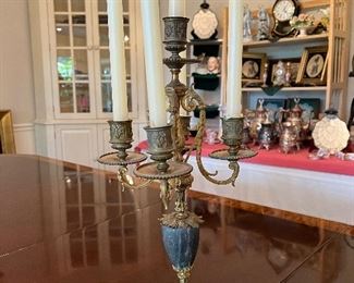 Beautiful pair of antique candelabra