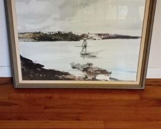 Framed Wyeth Reproduction