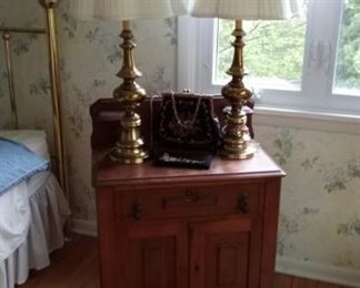 Antique Nightstand and More