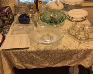 Crystal, cake plate