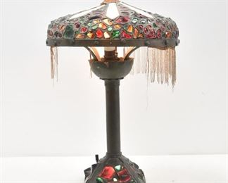 Austrian Chunk Glass Table Lamp