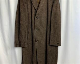 Mens Wool Coat. Made in Scotland. Shoulders 40 inches/42 inches- Length 50 inches. $60 shipping included