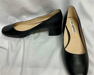 Karl Lagerfeld Leather square toe shoes. Size 9m/40b. $60 shipping included