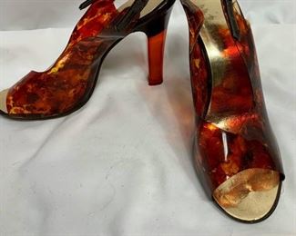 Marbled Plastic Gallenkamp Shoes. Size 8.5B. $35 shipping included.