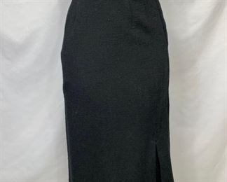 Black belted pencil skirt. 25.5 inch waist. Waist to hip 30.5 inches. Hips 36. $25 shipping included.