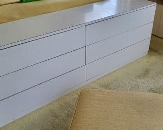 White laminate storage unit/dresser