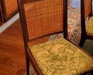 Mid century teak dining chairs made in Sweden