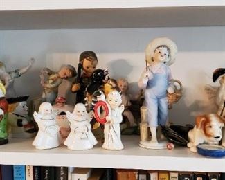 Collection of porcelain and ceramic figurines 