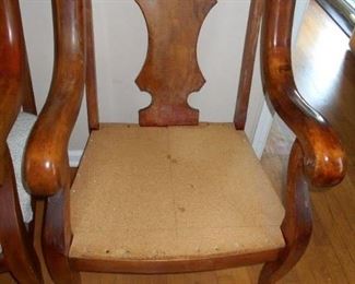 antique empire style matching arm chair