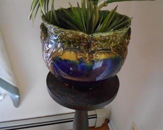 antique majolica jardinere