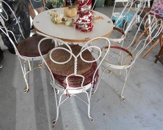 7 piece ice cream parlor set