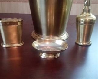 Bathroom Decorative Brass Colored Accessories