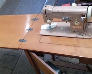 Necchi Sewing Machine and Table