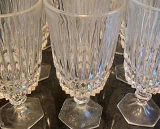 Twelve Piece Cut Glass Drinking Glasses