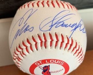 Unauthenticated Enos Slaughter Hall Of Famer Signed Baseball