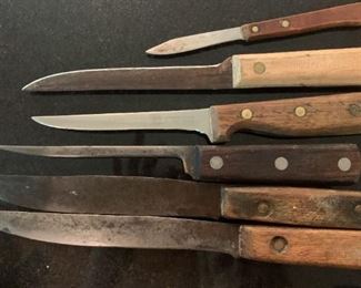 Vintage Antique Knives Featuring Petroff Packing Co.