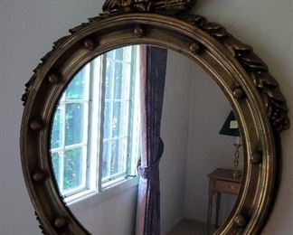 Vintage Mirror With GoldColored Eagle