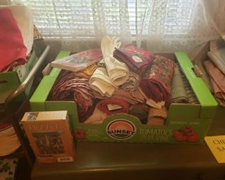 Napkins and placemats