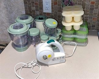 Full set of home made baby food maker 
Krups Open Master can opener. 