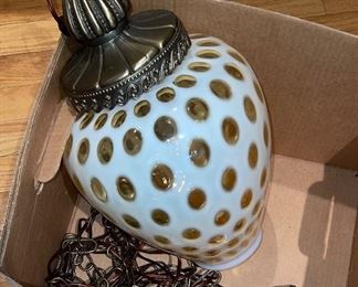 Vintage Moorish Hanging Light Fixture eith hardware  