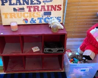 (2) Pottery Barn style Cubby Shelf units 