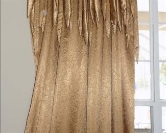 Fancy Silk Curtains with Valences
