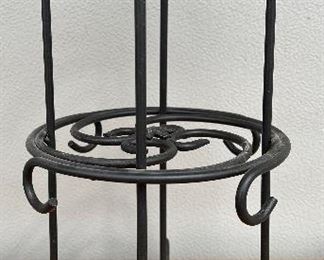 Longaberger Black Wrought Iron Coffee Cup Tree- 2 Tier Rack Stand