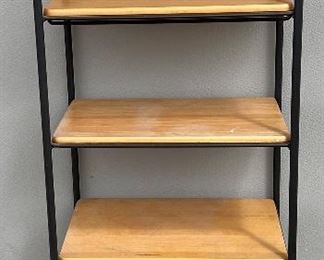 Longaberger Wrought Iron W Wooden Shelves 
